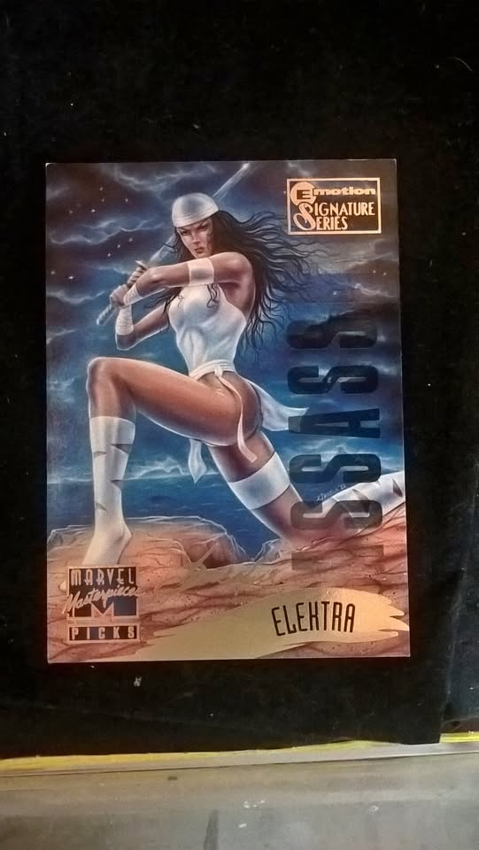 1995 Marvel Masterpieces Elektra – Emotion Signature Series! 1995 Marvel Masterpieces Elektra – Emotion Signature Series!