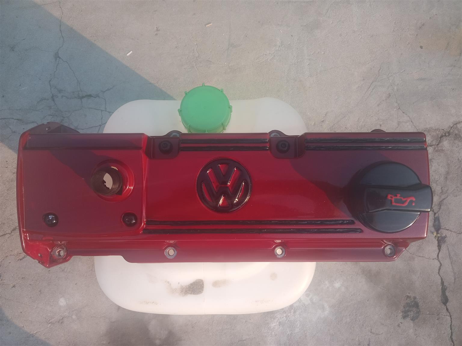 Vw golf 2.0 8v custom aluminum tappet cover and oil cap - Private Seller Vw golf 2.0 8v custom aluminum tappet cover and oil cap - Private Seller