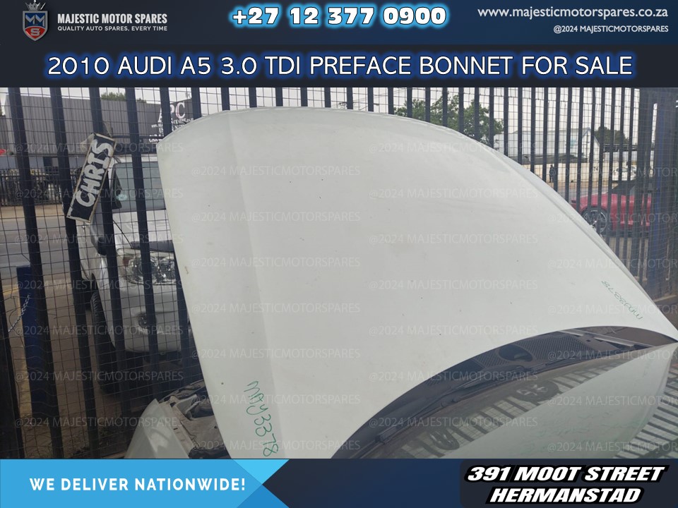2010 Audi A5 Preface Bonnet for Sale – Second Hand - Private Seller 2010 Audi A5 Preface Bonnet for Sale – Second Hand - Private Seller