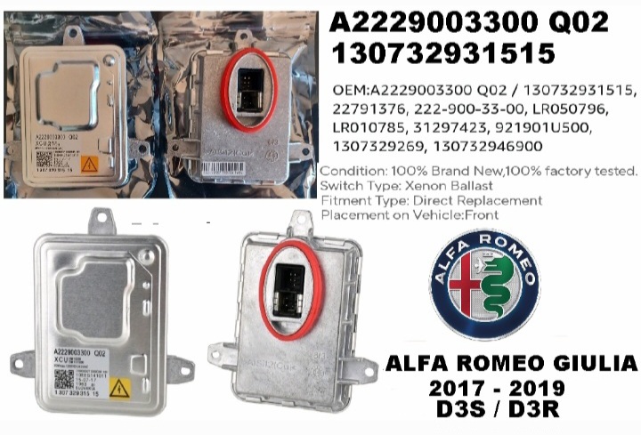 Alfa Giulia Headlight Xenon Ballast control module - Private Seller Alfa Giulia Headlight Xenon Ballast control module - Private Seller