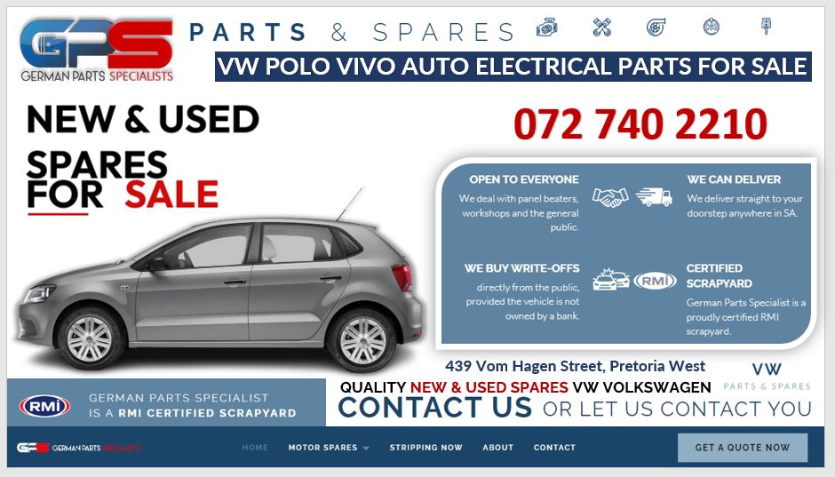 VW Polo Vivo auto electrical spares and parts for sale - Private Seller VW Polo Vivo auto electrical spares and parts for sale - Private Seller