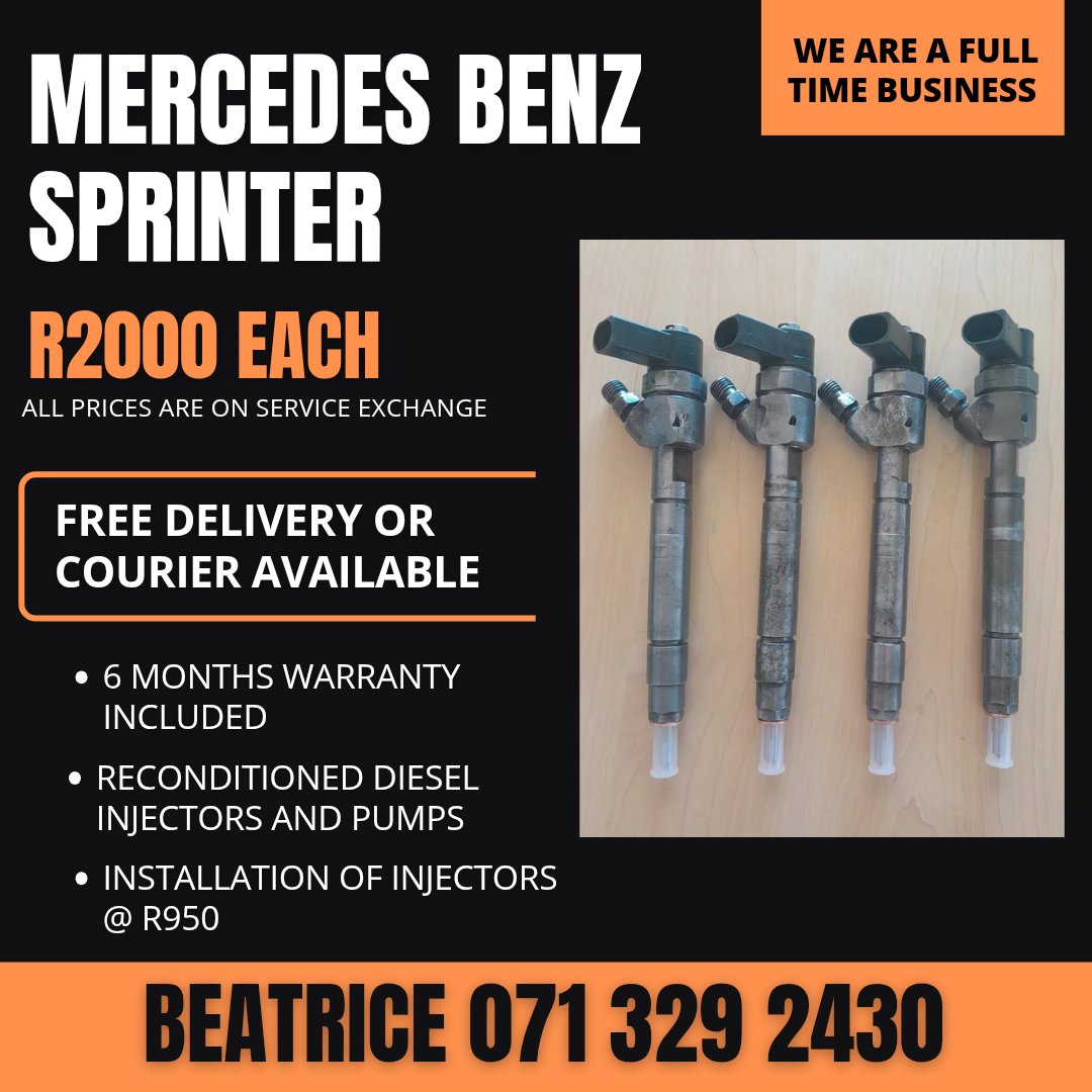 MERCEDES BENZ SPRINTER INJECTORS FOR SALE WITH WARRANTY - Private Seller MERCEDES BENZ SPRINTER INJECTORS FOR SALE WITH WARRANTY - Private Seller