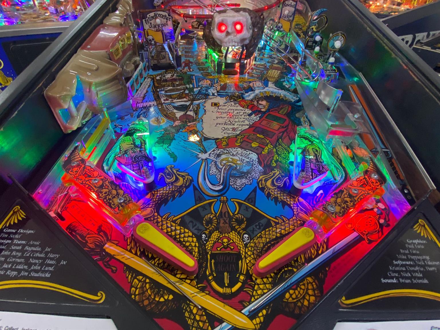 Hook pinball machine by DATA EAST , available for sale