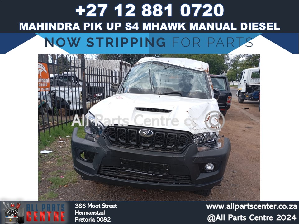 Mahindra Pik up S4 Mhawk Manual Diesel stripping for spares Mahindra Pik up S4 Mhawk Manual Diesel stripping for spares