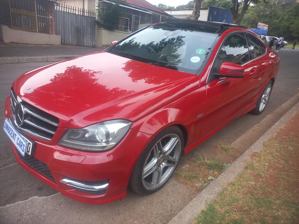 2012 MERCEDES BENZ C250 SPORT CDI DIESEL, AUTOMATIC, RED COLOR, MILEAGE