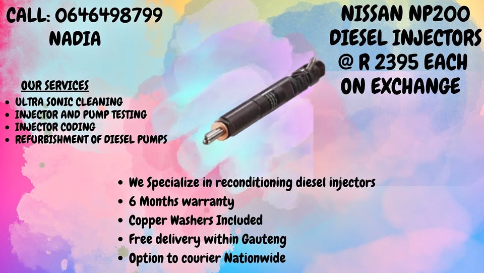 NISSAN NP200 DIESEL INJECTORS - Private Seller NISSAN NP200 DIESEL INJECTORS - Private Seller