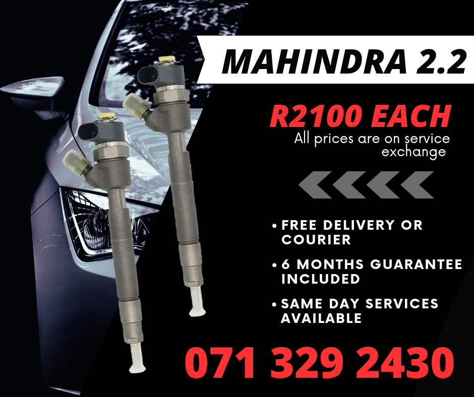 MAHINDRA 2.2 DIESEL INJECTORS FOR SALE WITH WARRANTY - Private Seller MAHINDRA 2.2 DIESEL INJECTORS FOR SALE WITH WARRANTY - Private Seller