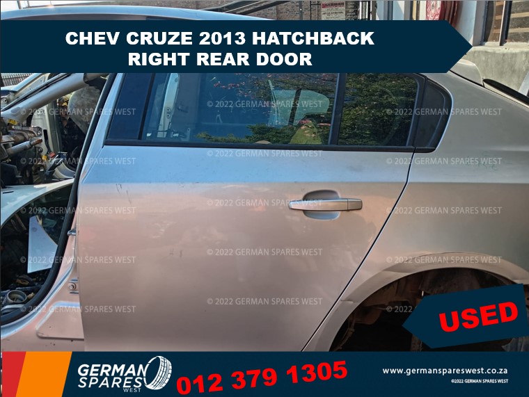 CHEV CRUZE 2013 HATCHBACK RIGHT REAR DOOR FOR SALE - Private Seller CHEV CRUZE 2013 HATCHBACK RIGHT REAR DOOR FOR SALE - Private Seller