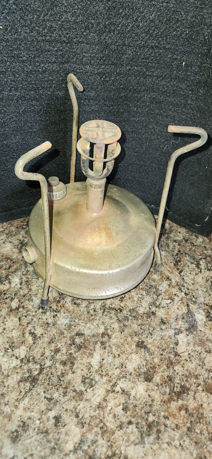 Antique portable stoves and antique light