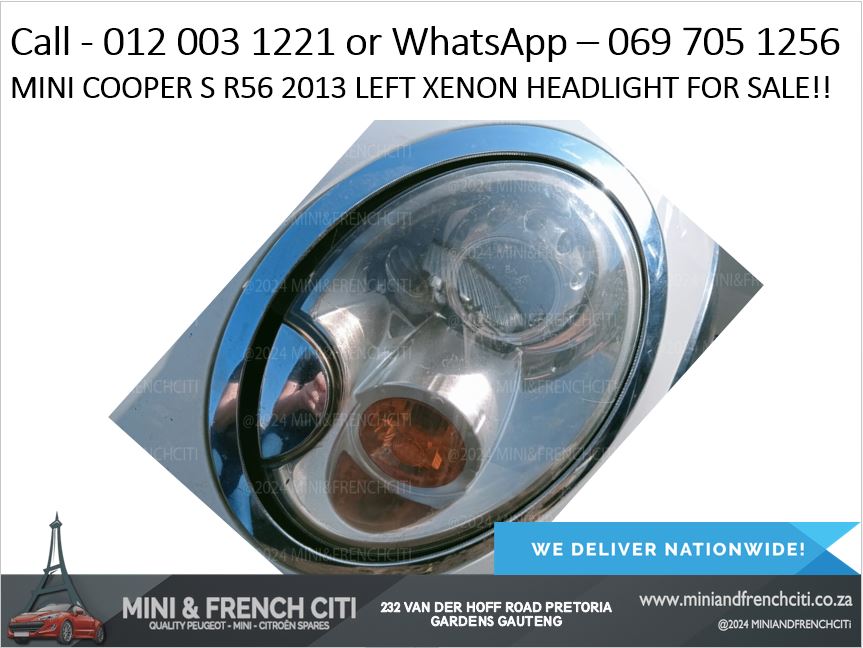 Mini Cooper S R56 2013 Left Xenon Headlight For Sale - OEM Tested - Private Seller Mini Cooper S R56 2013 Left Xenon Headlight For Sale - OEM Tested - Private Seller