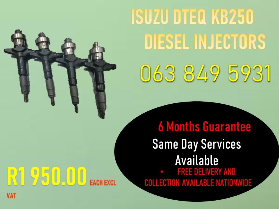 ISUZU DTEQ KB250 DIESEL INJECTORS MMBATHO NOORD WES - Private Seller ISUZU DTEQ KB250 DIESEL INJECTORS MMBATHO NOORD WES - Private Seller