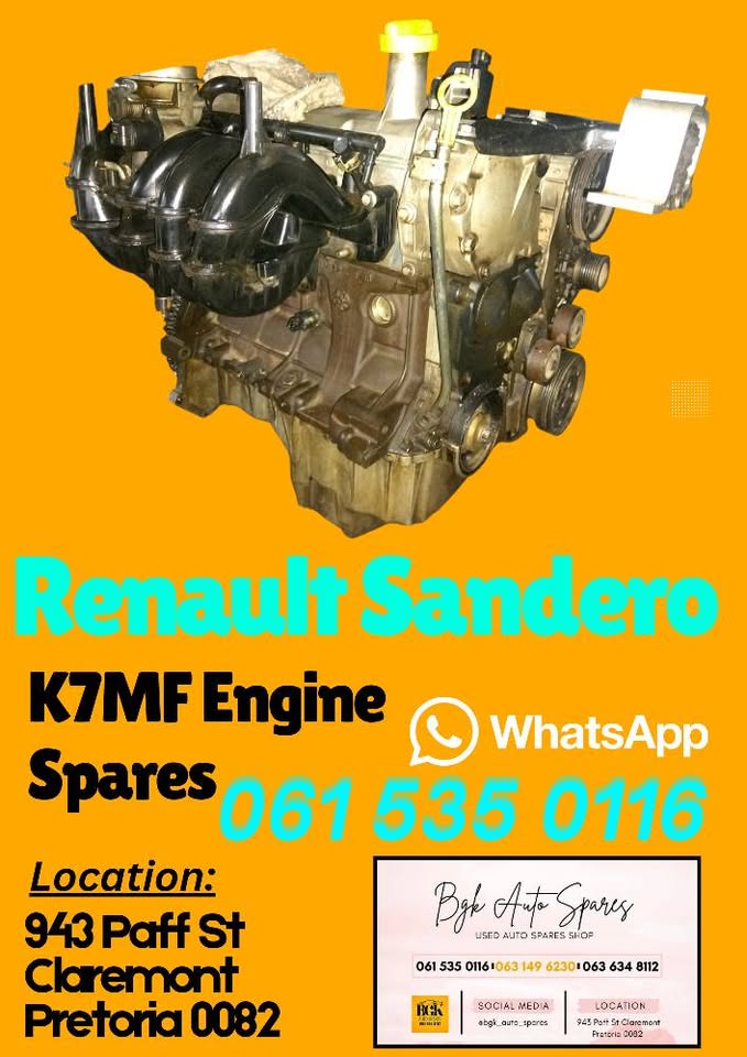 Renault Sandero K7MF engine spares - Private Seller