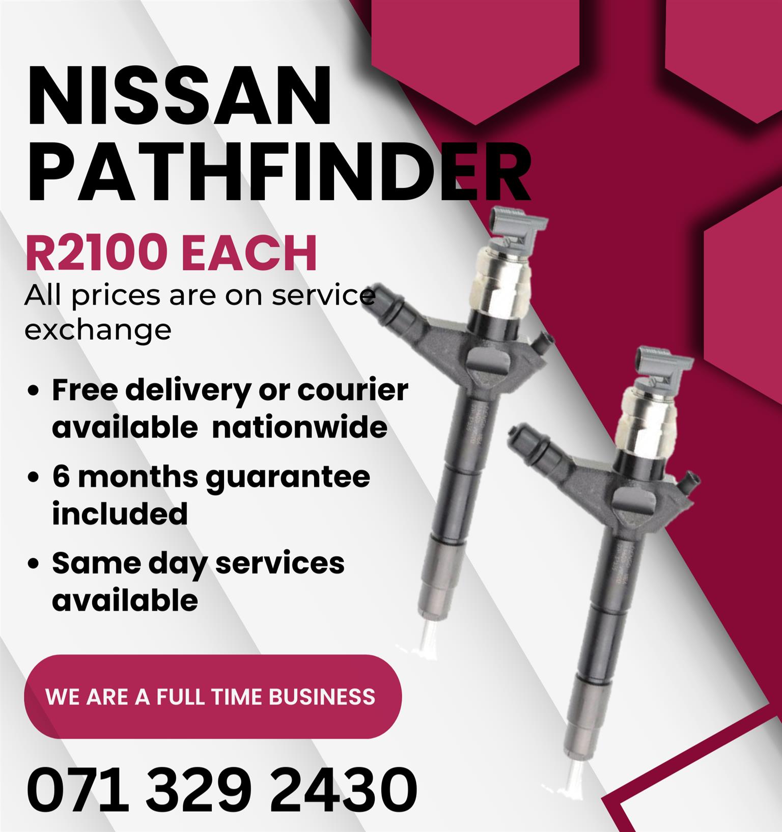 NISSAN PATHFINDER YD25 INJECTORS FOR SALE WITH WARRANTY - Private Seller NISSAN PATHFINDER YD25 INJECTORS FOR SALE WITH WARRANTY - Private Seller