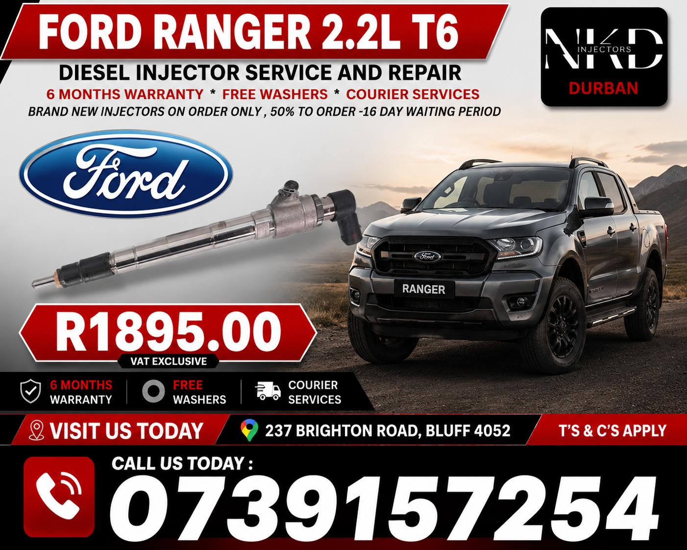 Ford_Ranger_2.2L_Siemens_Diesel_Fuel_Injectors - Private Seller Ford_Ranger_2.2L_Siemens_Diesel_Fuel_Injectors - Private Seller