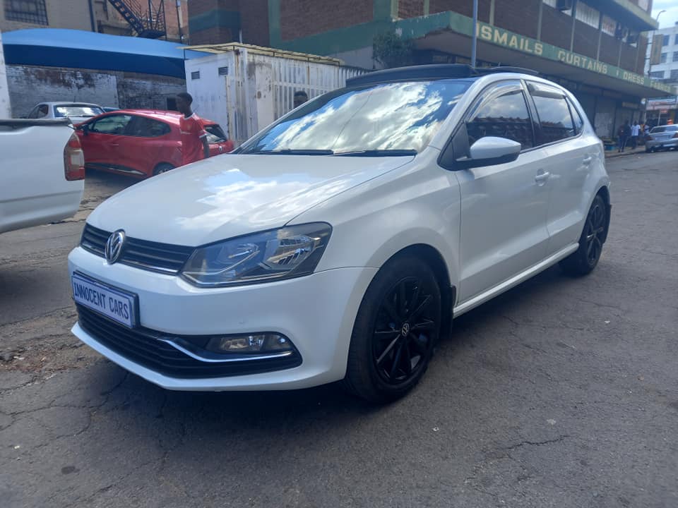 2015 VW POLO 1.2 TSI  HIGHLINE, PETROL, MANUAL, WHITE COLOUR, MILEAGE