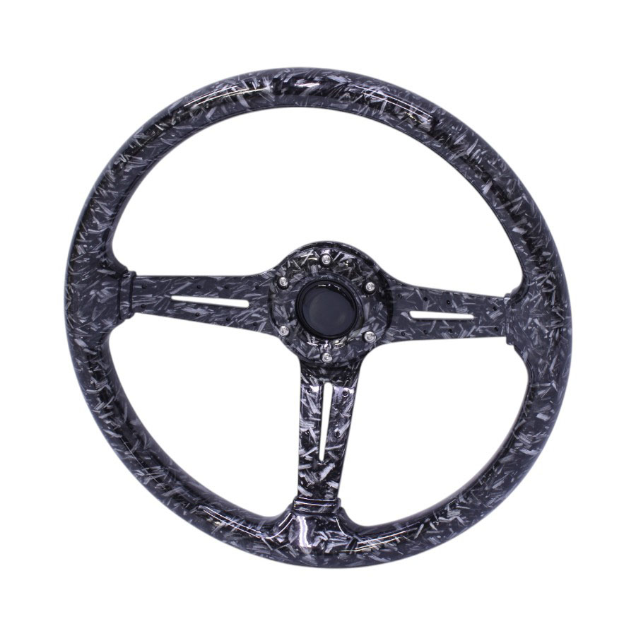 NR Racing Drift Design Metallic Hydrodip Design Sport Steering Wheel – 345mm