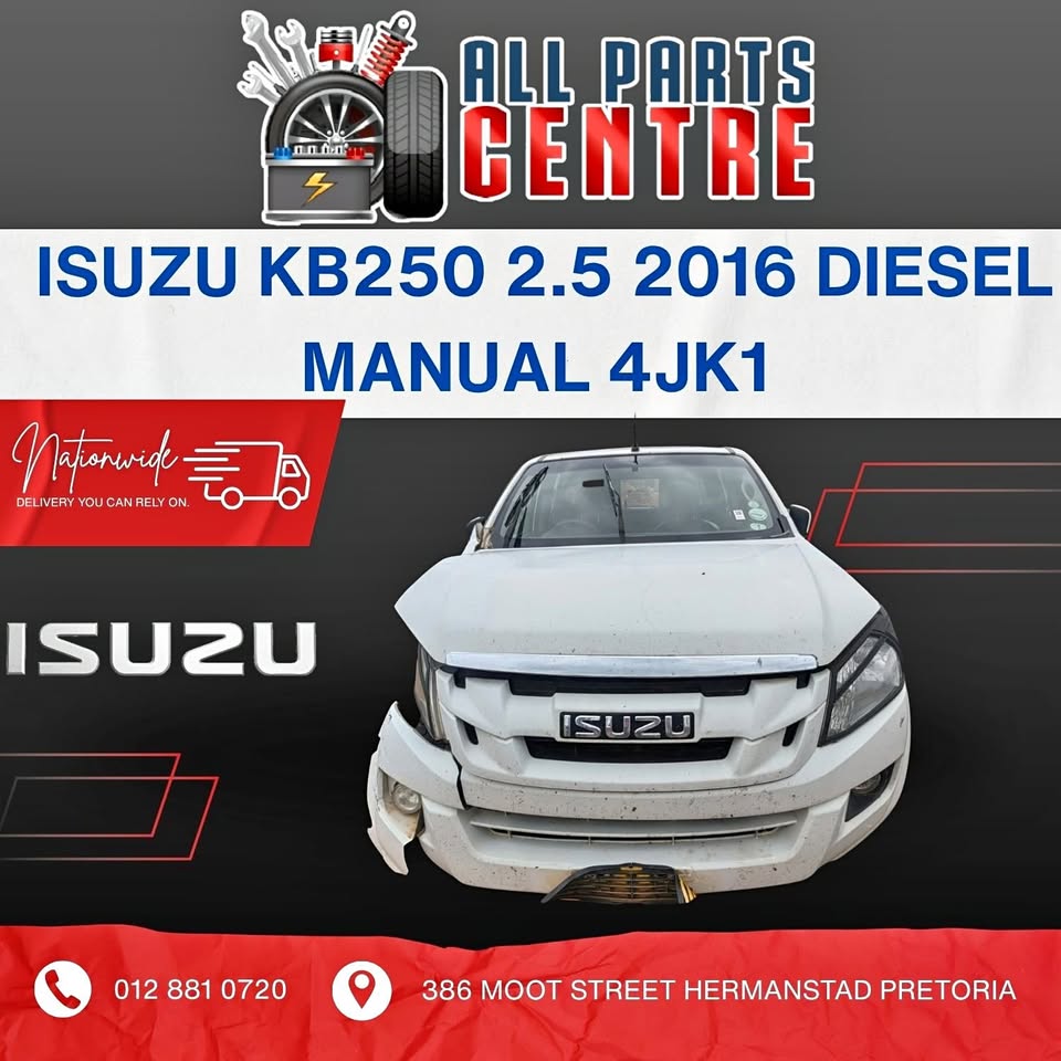 Isuzu KB250 2.5 Diesel 4JK1 2016 Manual Stripping for Spares - Private Seller Isuzu KB250 2.5 Diesel 4JK1 2016 Manual Stripping for Spares - Private Seller