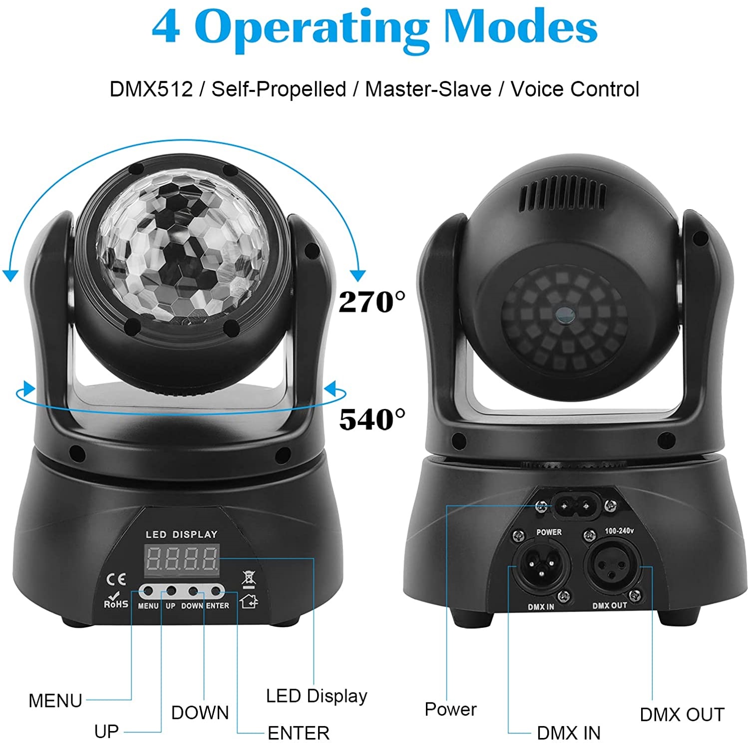 Professional Disco Moving Head Light DMX512 Stage, DJ Party Light. NEW PRODUCTS.