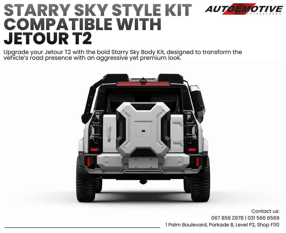 STARRY SKY STYLE KIT COMPATIBLE WITH JETOUR T2 - Private Seller STARRY SKY STYLE KIT COMPATIBLE WITH JETOUR T2 - Private Seller