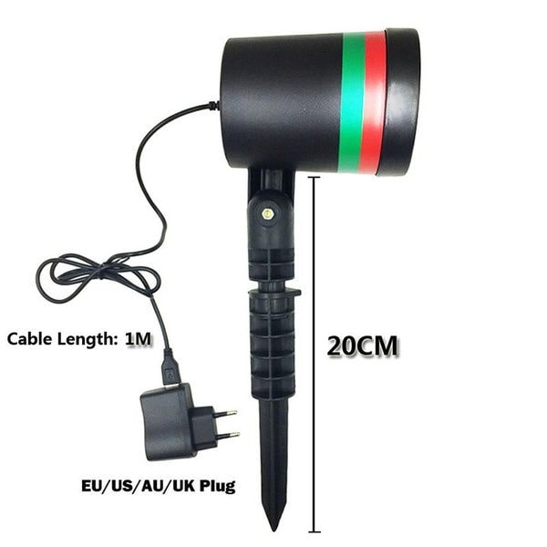 Laser Stage Disco Party Holographic Light Projector, Landscape Garden Outdoor