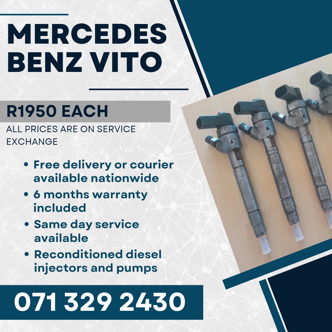 MERCEDES BENZ VITO INJECTORS FOR SALE WITH WARRANTY - Private Seller MERCEDES BENZ VITO INJECTORS FOR SALE WITH WARRANTY - Private Seller