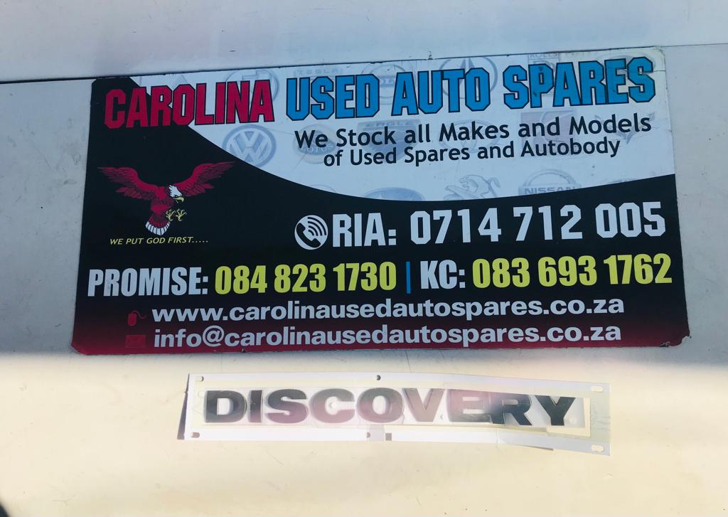 Lana Rover Discovery 3 rear tailgate lettering - Private Seller Lana Rover Discovery 3 rear tailgate lettering - Private Seller