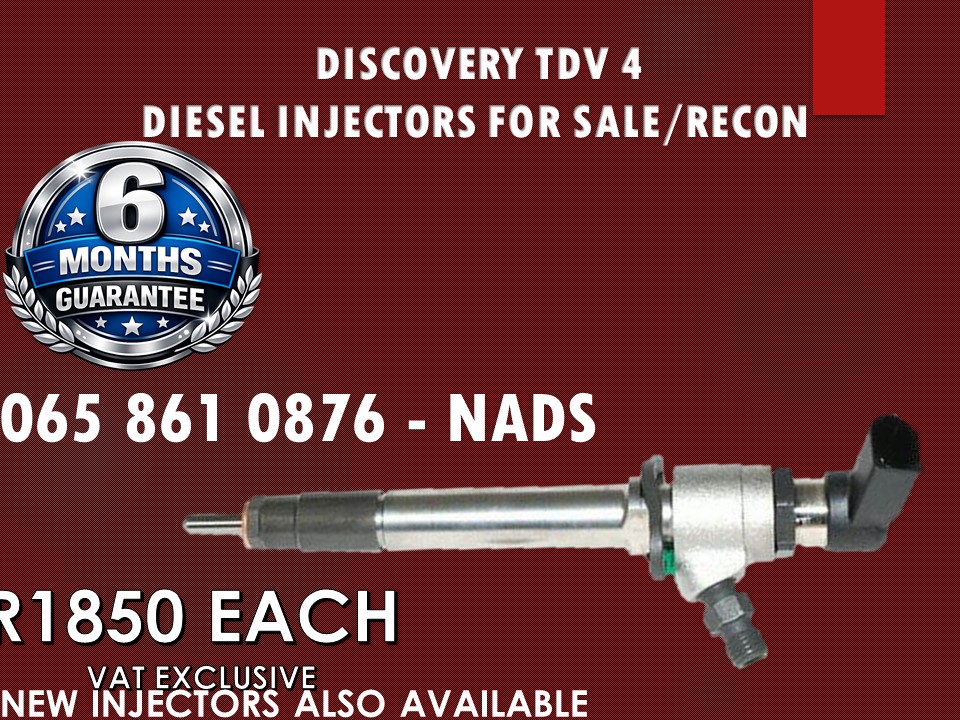 DISCOVERY TDV 4 DIESEL INJECTORS FOR SALE NATIONWIDE - Private Seller DISCOVERY TDV 4 DIESEL INJECTORS FOR SALE NATIONWIDE - Private Seller
