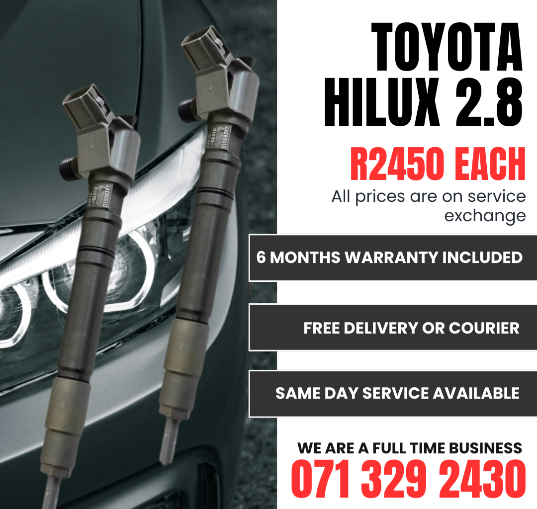 TOYOTA HILUX 2.8 INJECTORS FOR SALE WITH WARRANTY - Private Seller TOYOTA HILUX 2.8 INJECTORS FOR SALE WITH WARRANTY - Private Seller