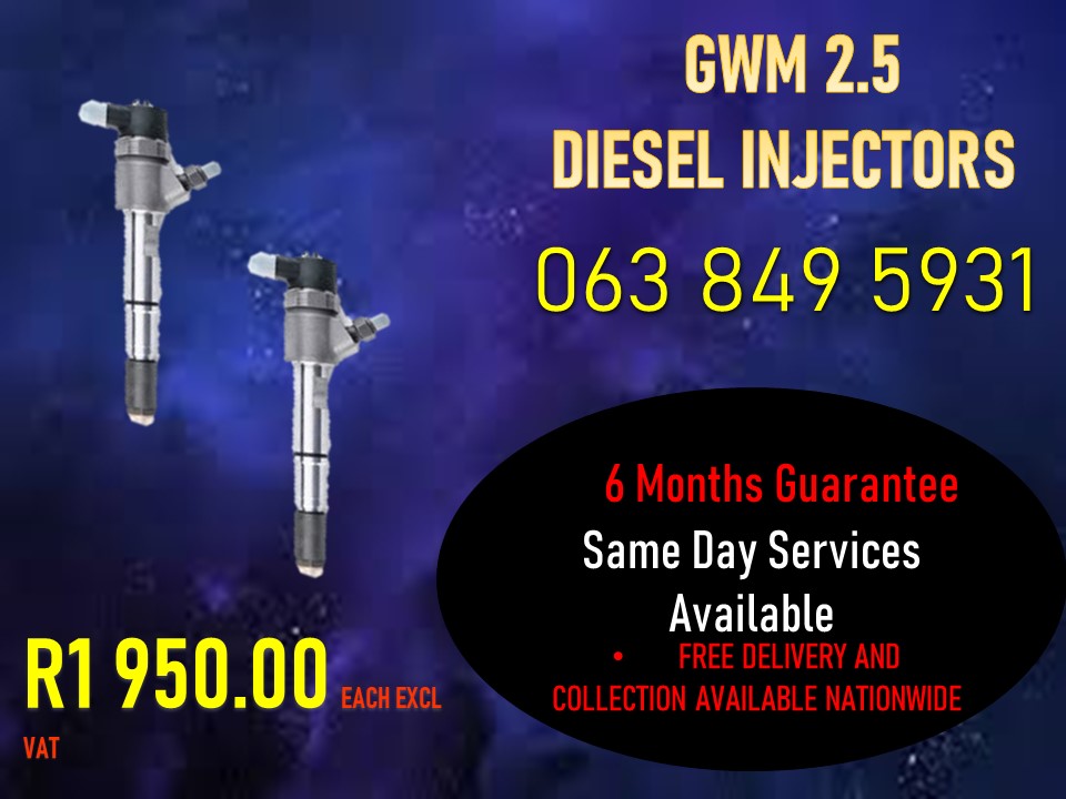 GWM 2.5 DIESEL INJECTORS - Private Seller GWM 2.5 DIESEL INJECTORS - Private Seller