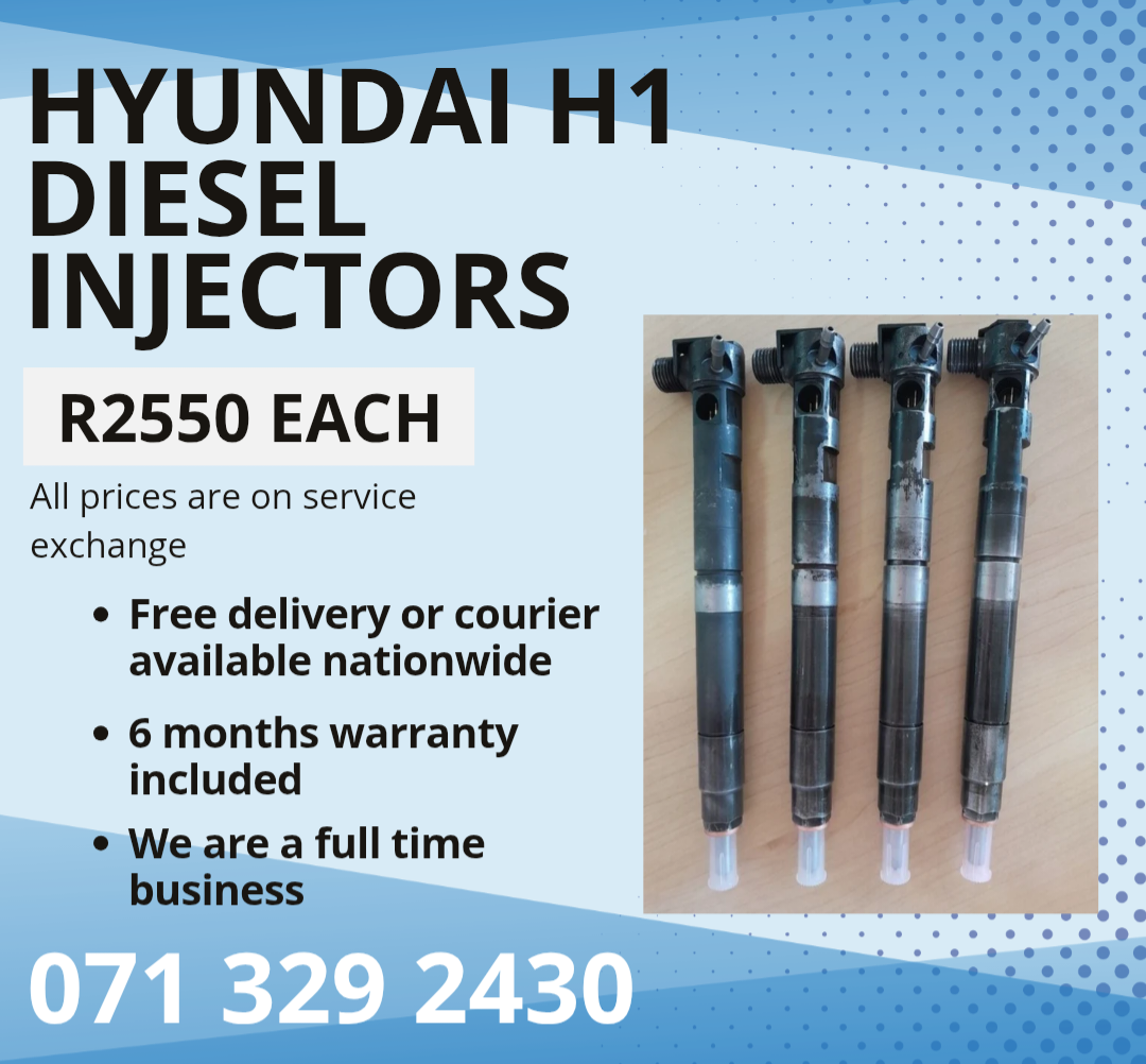 HYUNDAI H1 INJECTORS FOR SALE WITH WARRANTY INCLUDED - Private Seller HYUNDAI H1 INJECTORS FOR SALE WITH WARRANTY INCLUDED - Private Seller