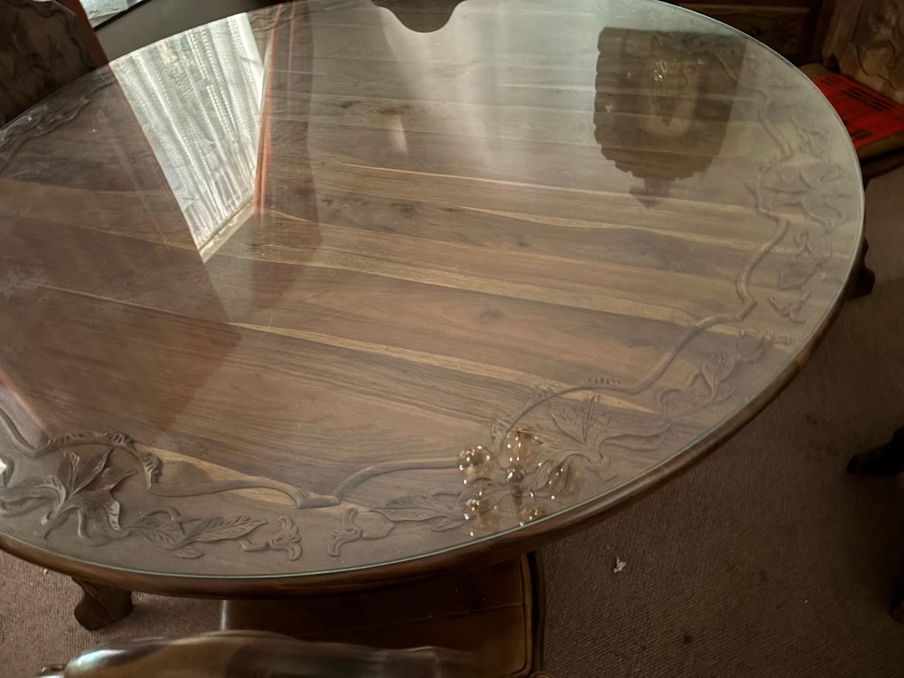 8 Seater Kiaat Dining Room with Sideboard for Sale Well Kept
