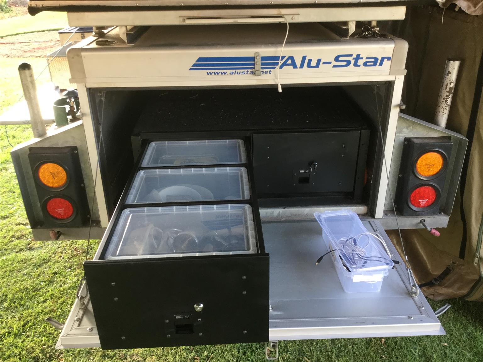 Alu-Star Multi Trail Offroad Trailer (Aluminimum) with rooftop tent ...