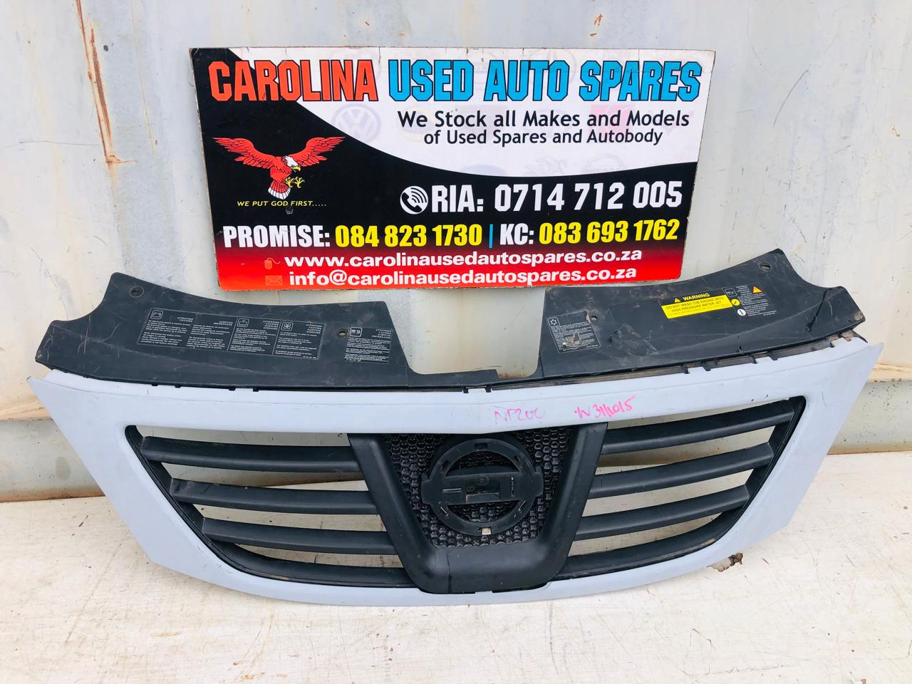 Nissan Np200 radiator grill with trimming (2012) - Private Seller Nissan Np200 radiator grill with trimming (2012) - Private Seller
