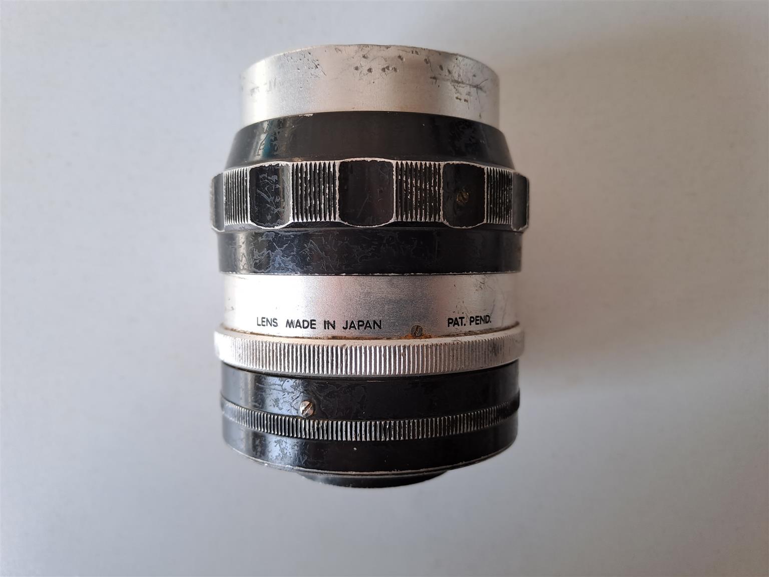 Camera Lense Nippon Kogaku Japan No.122310 NIKKOR -P Auto 1:25 f=10.5cm.