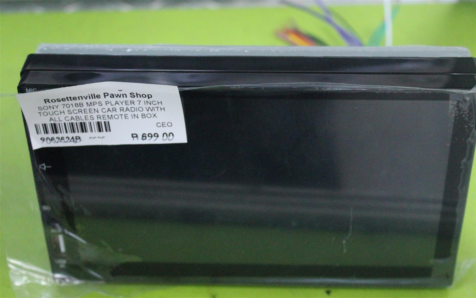 SONY 7018B MPS PLAYER 7INCH TOUCHSCREEN CAR RADIO W/ALL CABLES REMOTE S06262624B