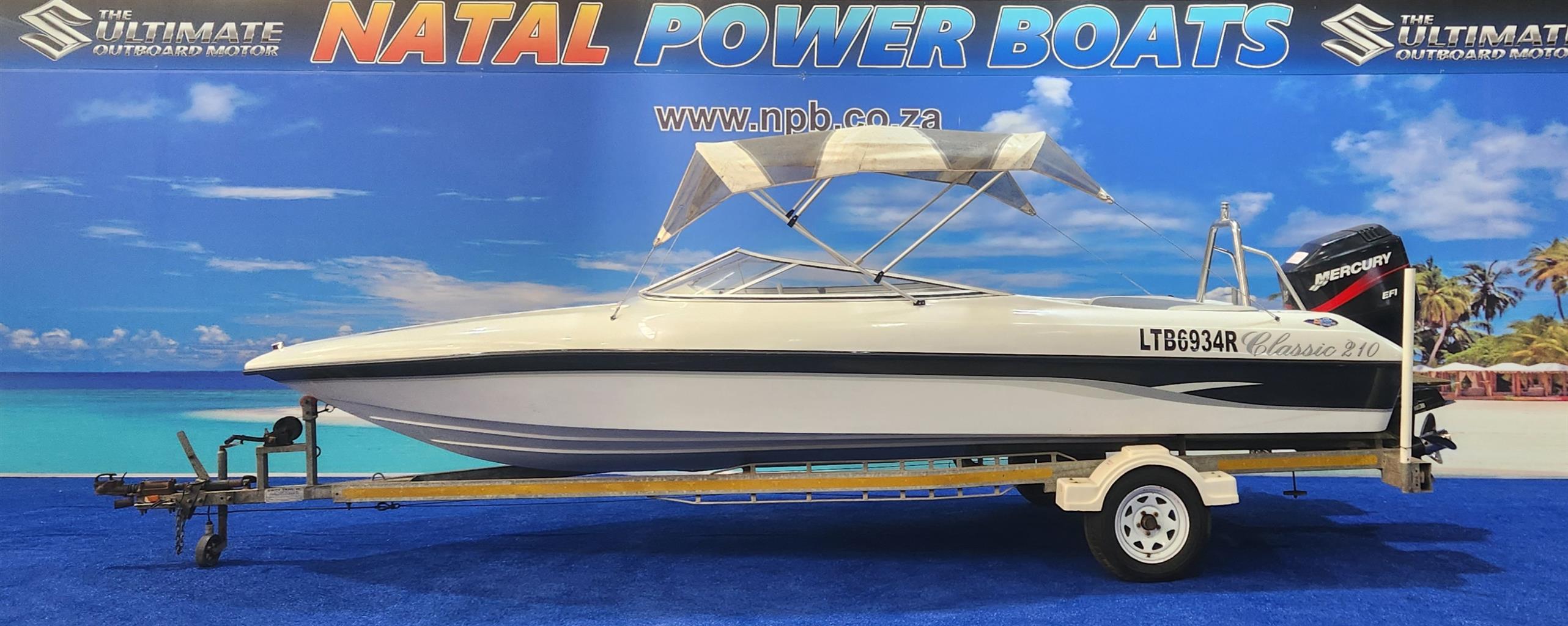 CLASSIC 210 ON TRAILER 200 HP MERCURY EFI FINANCE ARRANGED CLASSIC 210 ON TRAILER 200 HP MERCURY EFI FINANCE ARRANGED