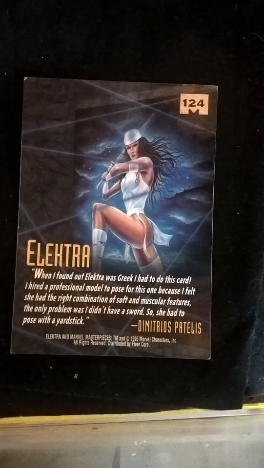 1995 Marvel Masterpieces Elektra - Emotion Signature Series!