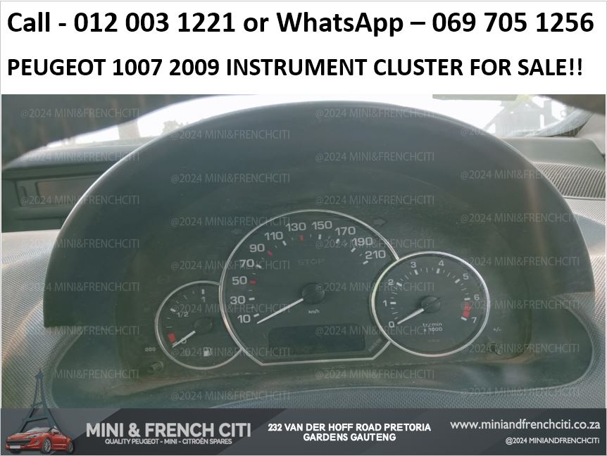 Peugeot 1007 2009 Instrument Cluster Available – Genuine Interior Replacement!! - Private Seller Peugeot 1007 2009 Instrument Cluster Available – Genuine Interior Replacement!! - Private Seller