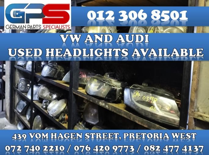 VW AND AUDI USED HEADLIGHTS AVAILABLE - Private Seller VW AND AUDI USED HEADLIGHTS AVAILABLE - Private Seller