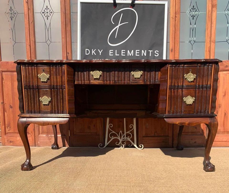 Antique Ball and Claw Desk / Office Table