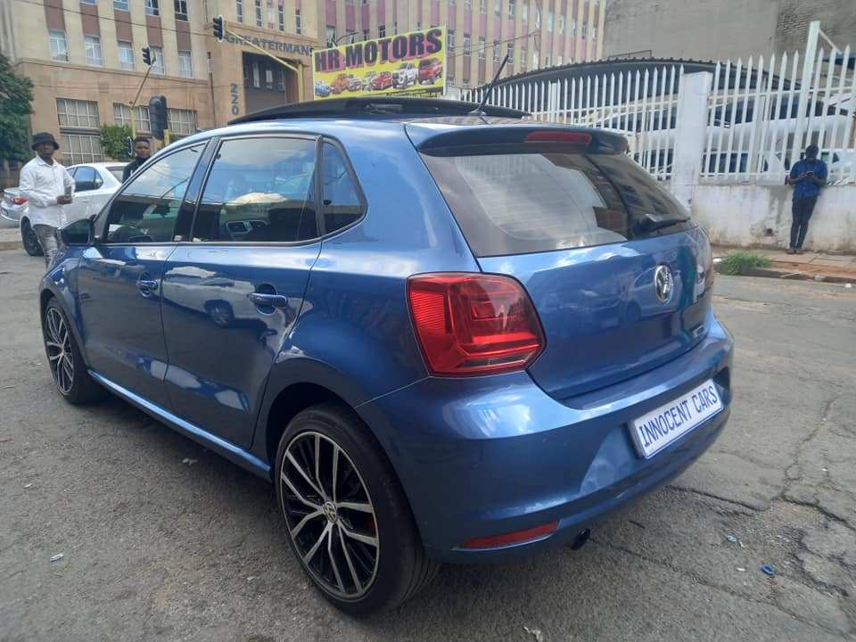 2015 VW POLO TSI RLINE 1.2 PETROL, MANUAL TRANSMISSION, BLUE COLOUR