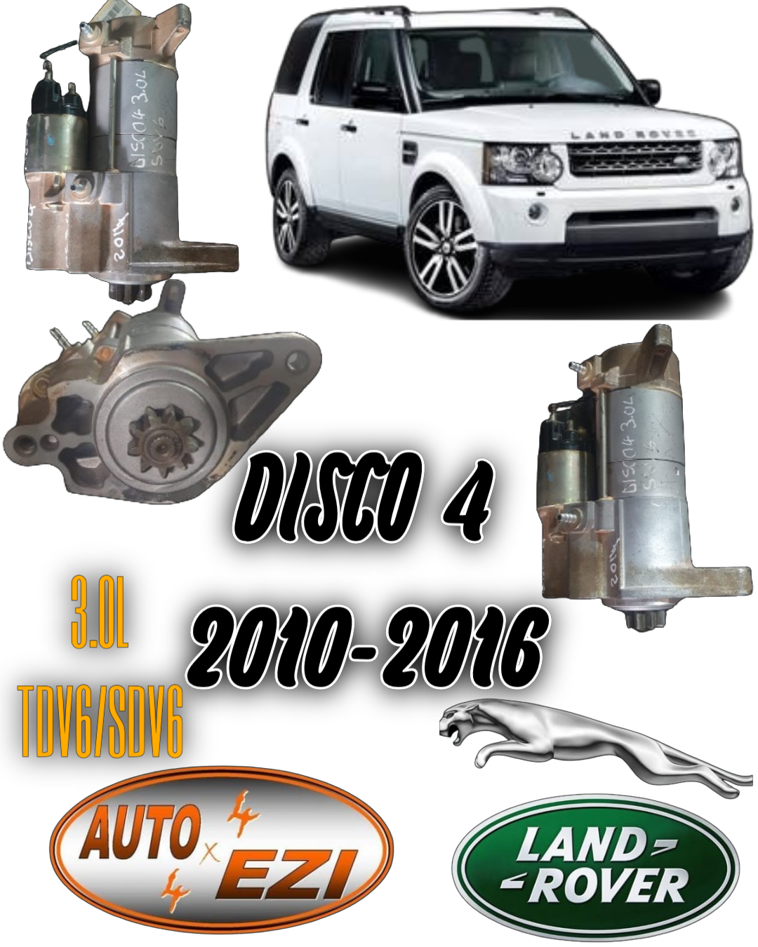 LAND ROVER DISCOVERY 4 3.0L TDV6/SDV6 STARTER
