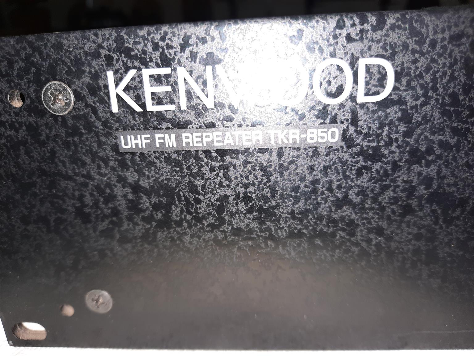 Kenwood TKR850 UHF Repeater for sale. Good working condition. 