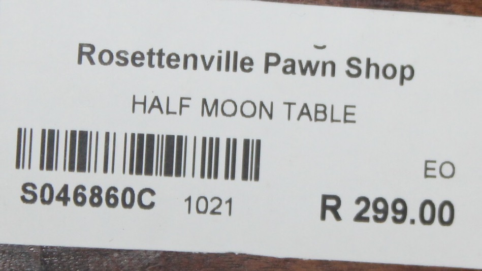Halfmoon table S046860C #Rosettenvillepawnshop
