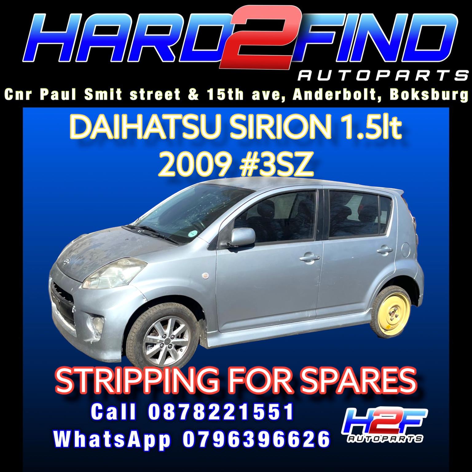 2009 DAIHATSU SIRION 1.5 #3SZ STRIPPING FOR SPARES - Private Seller
