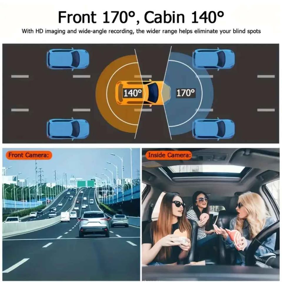 Dual Camera Dash Cam front and back plus SD Card 64GB - Private Seller