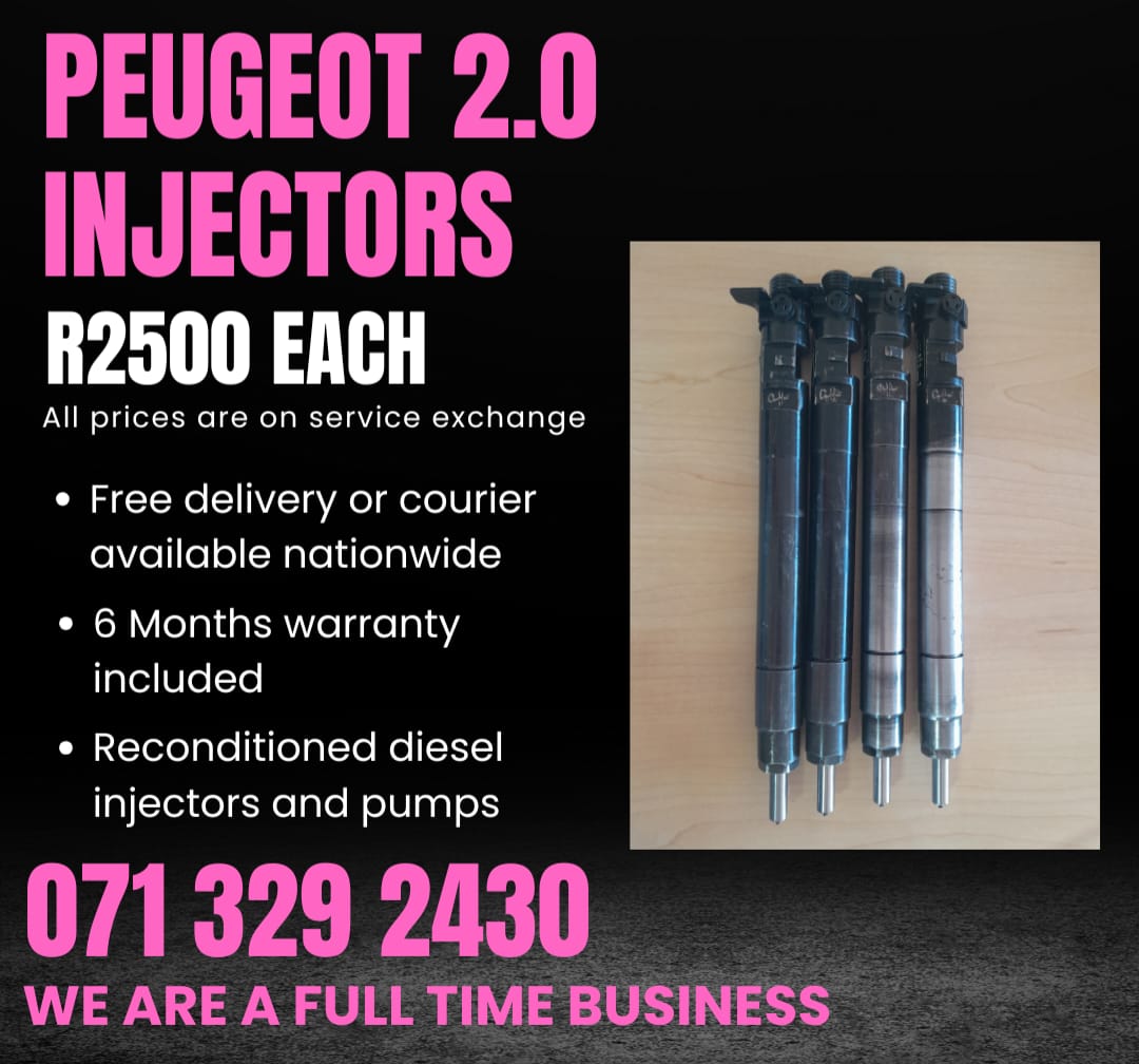 PEUGEOT 2.0 INJECTORS FOR SALE WITH WARRANTY - Private Seller PEUGEOT 2.0 INJECTORS FOR SALE WITH WARRANTY - Private Seller