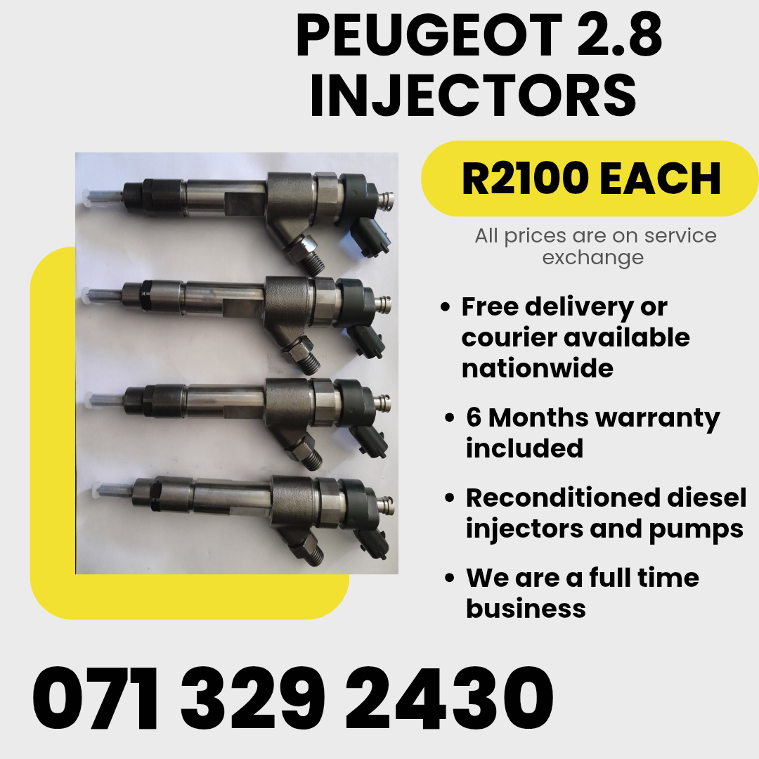 PEUGEOT 2.8 INJECTORS FOR SALE WITH WARRANTY - Private Seller PEUGEOT 2.8 INJECTORS FOR SALE WITH WARRANTY - Private Seller