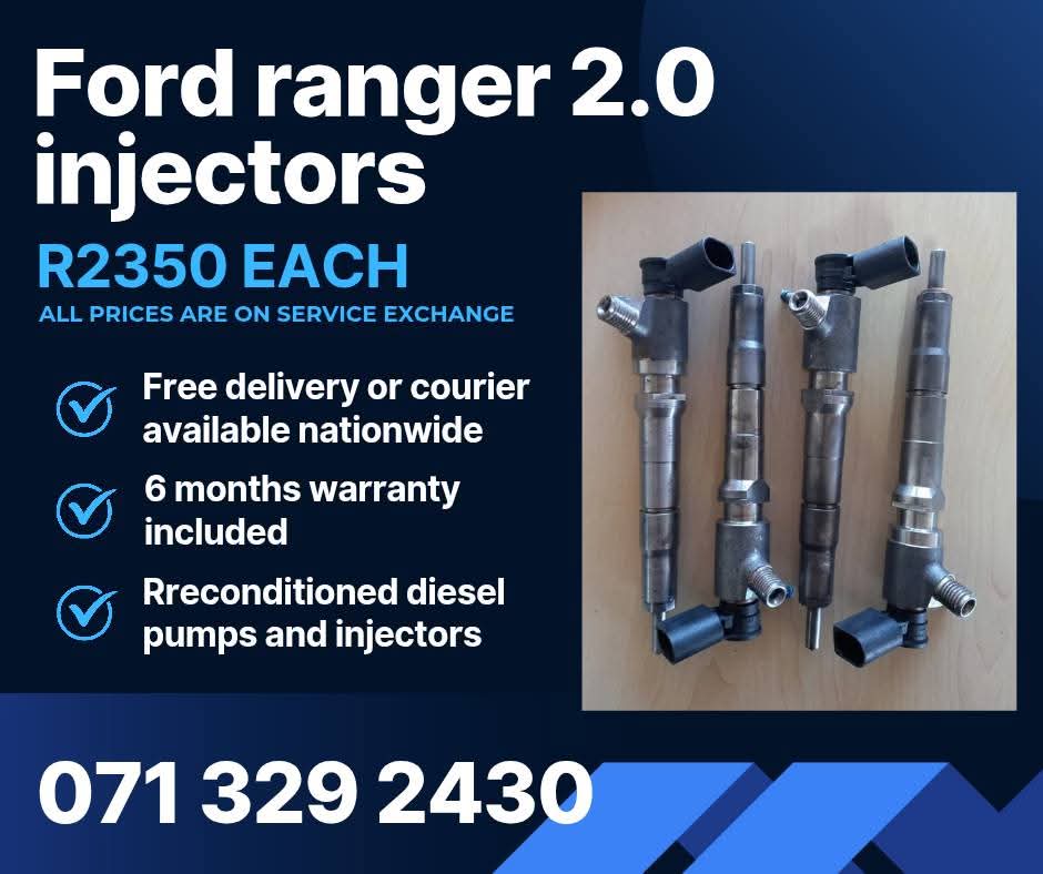 FORD RANGER 2.0 INJECTORS FOR SALE WITH WARRANTY INCLUDED - Private Seller FORD RANGER 2.0 INJECTORS FOR SALE WITH WARRANTY INCLUDED - Private Seller