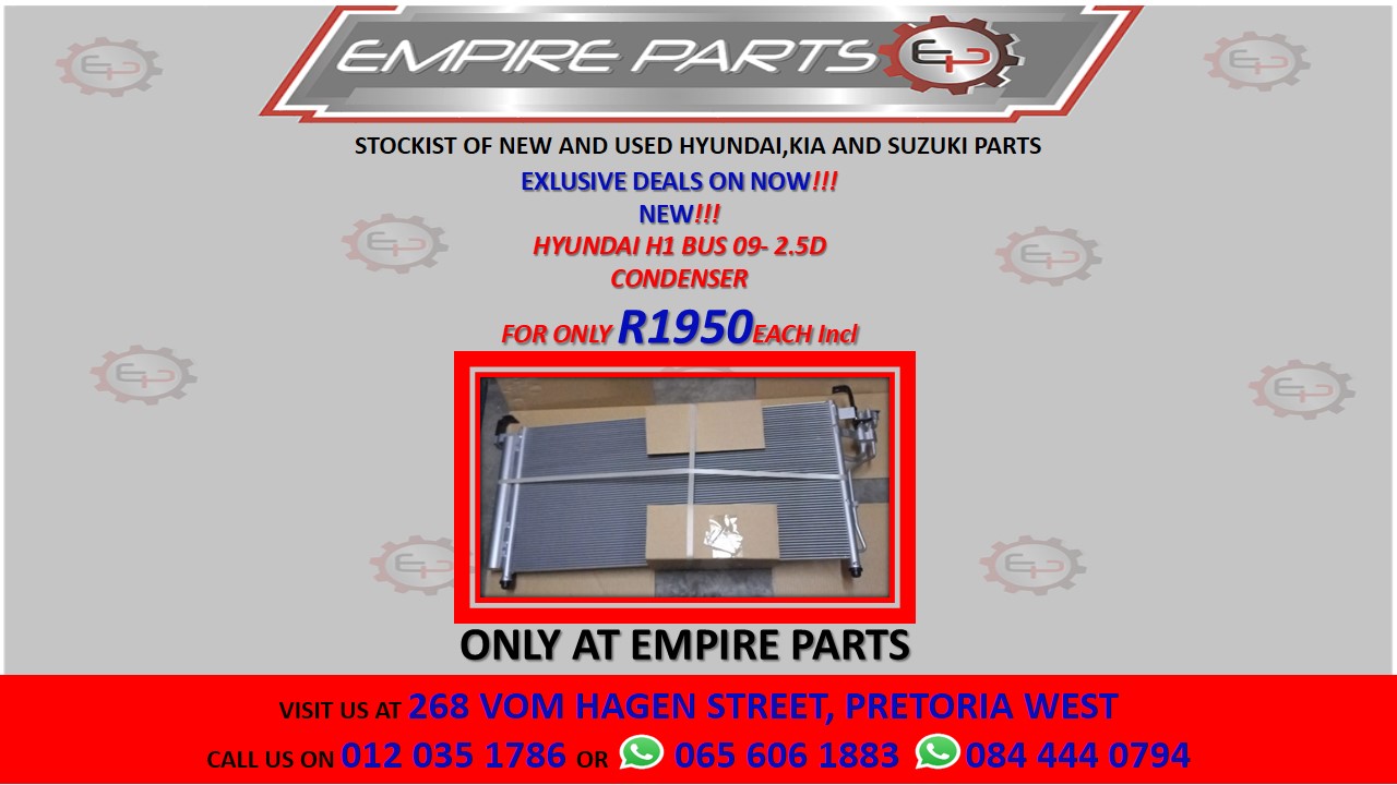 HYUNDAI H1 BUS 09- 2.5D CONDENSER - Private Seller HYUNDAI H1 BUS 09- 2.5D CONDENSER - Private Seller